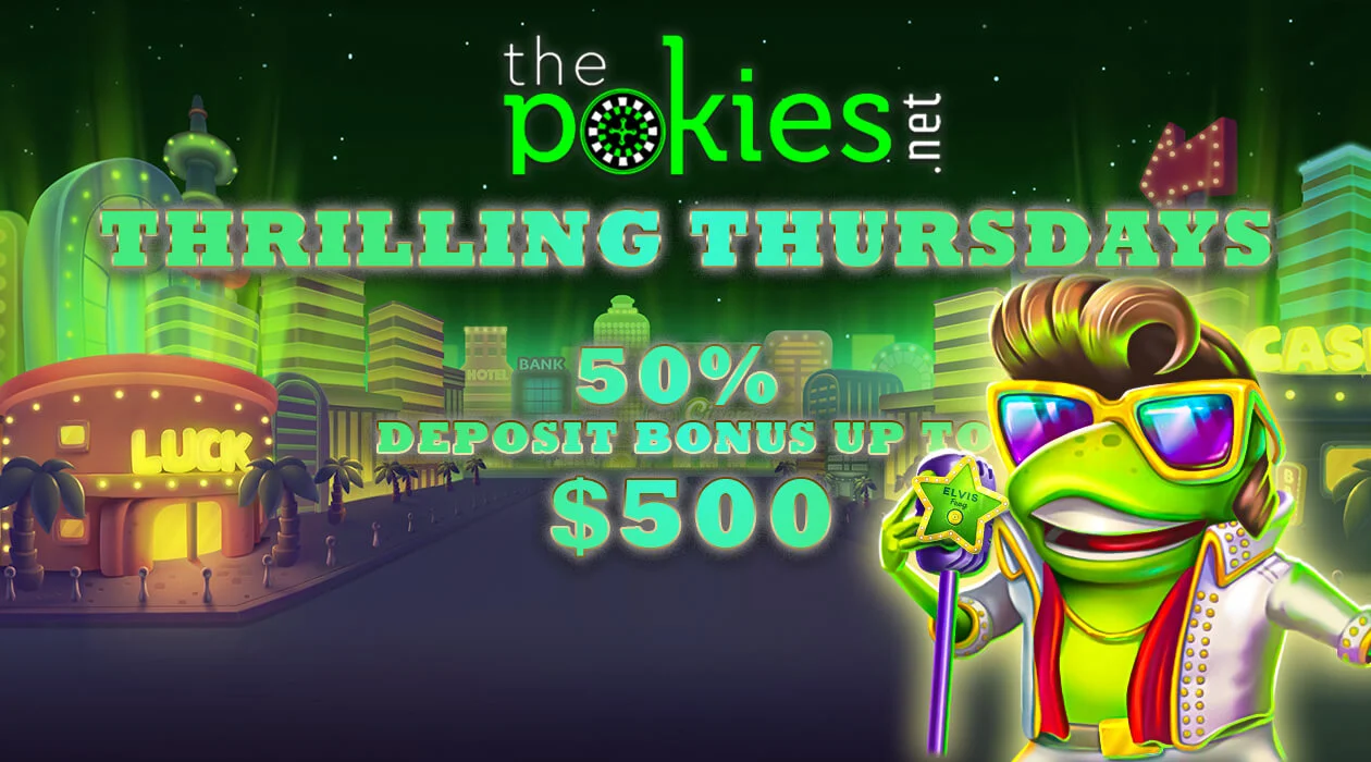 Thepokies78net deposit 50% bonus up to $AUD500
